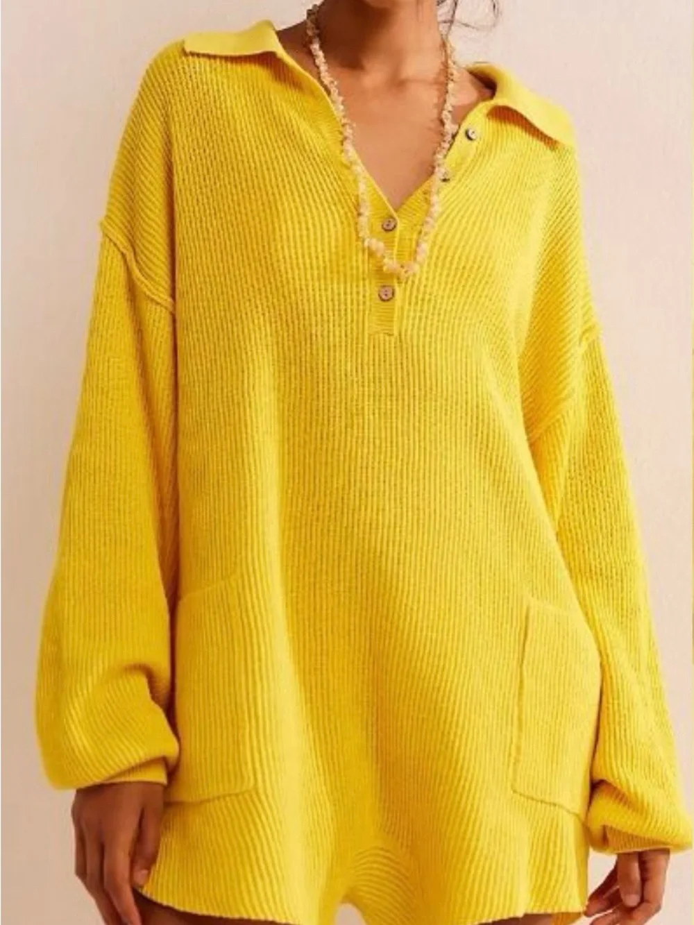 Free People Picnic Sweater Romper NWT XS Sunshower Yellow Knit Romper Jumpsuit